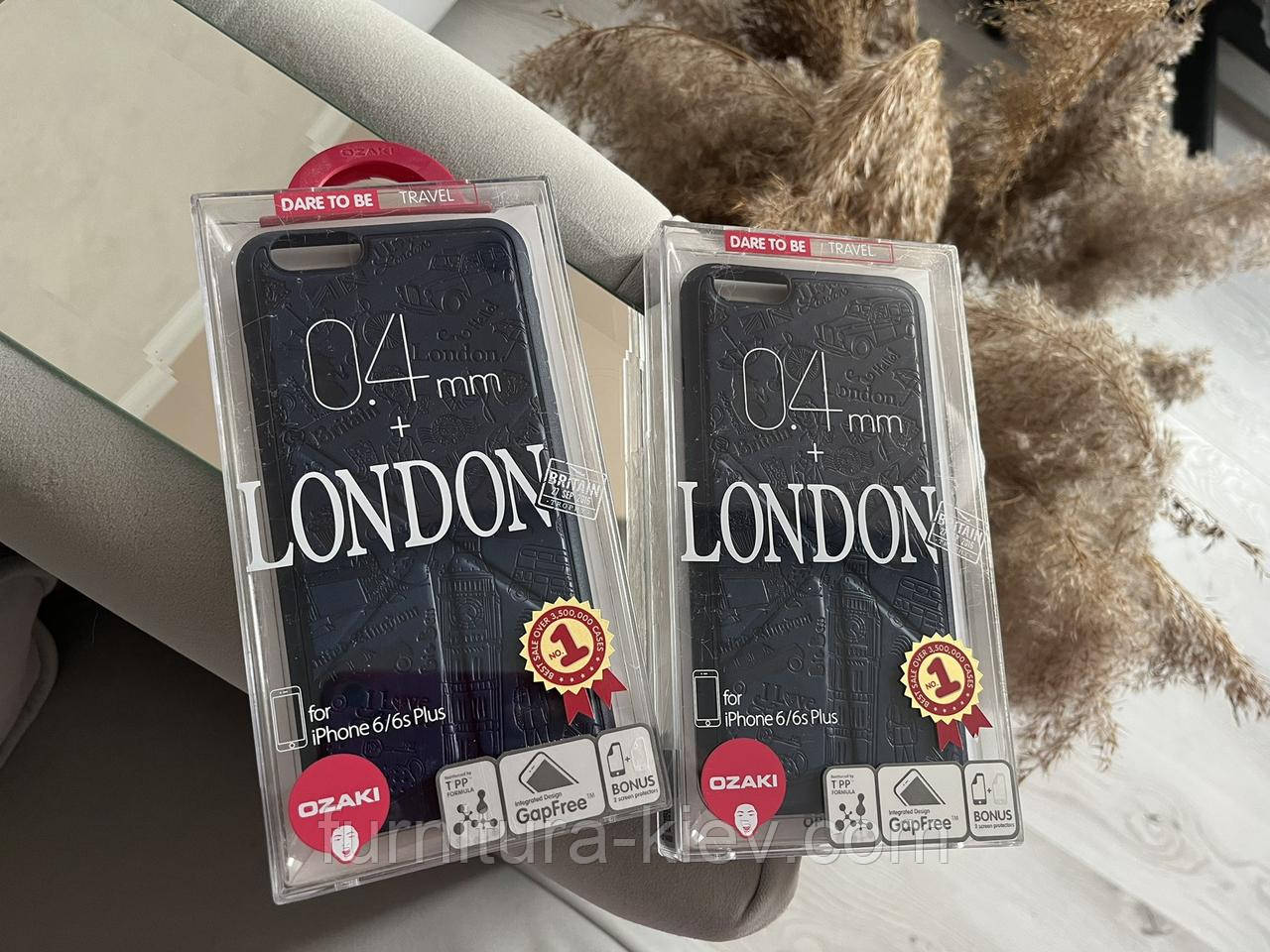 Чохол OZAKI з підставкою на iPhone 6<unk> 6S Plus+ захисна плівка в подарунок