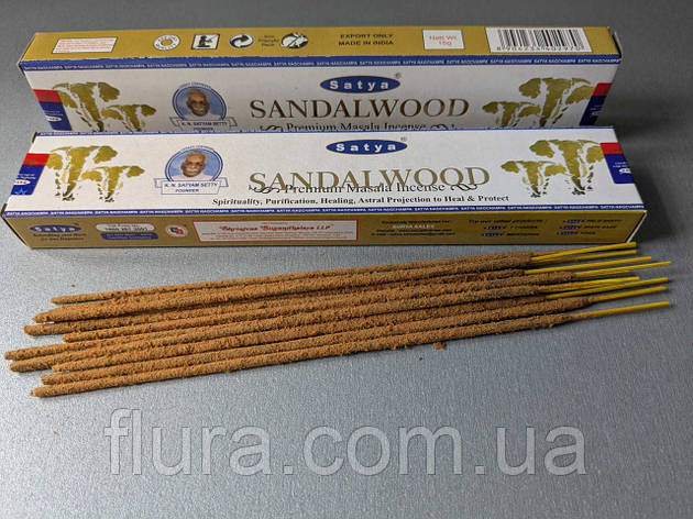 Ароматичні палички "Sandalwood" виробник Satya Індія., фото 1