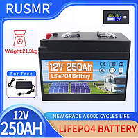 Акумуляторна батарея  RUSMR LiFePO4 12V 250Ah 3200Wh в наявності