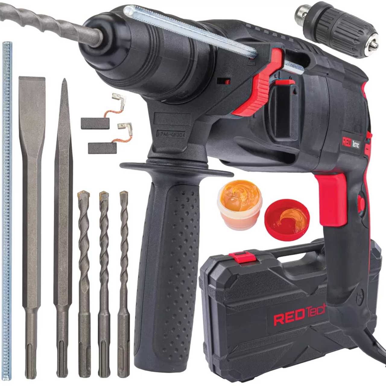 Промисловий електричний перфоратор 2600 Вт 4 Дж Red Technic RTMWU0094 прямий перфоратор