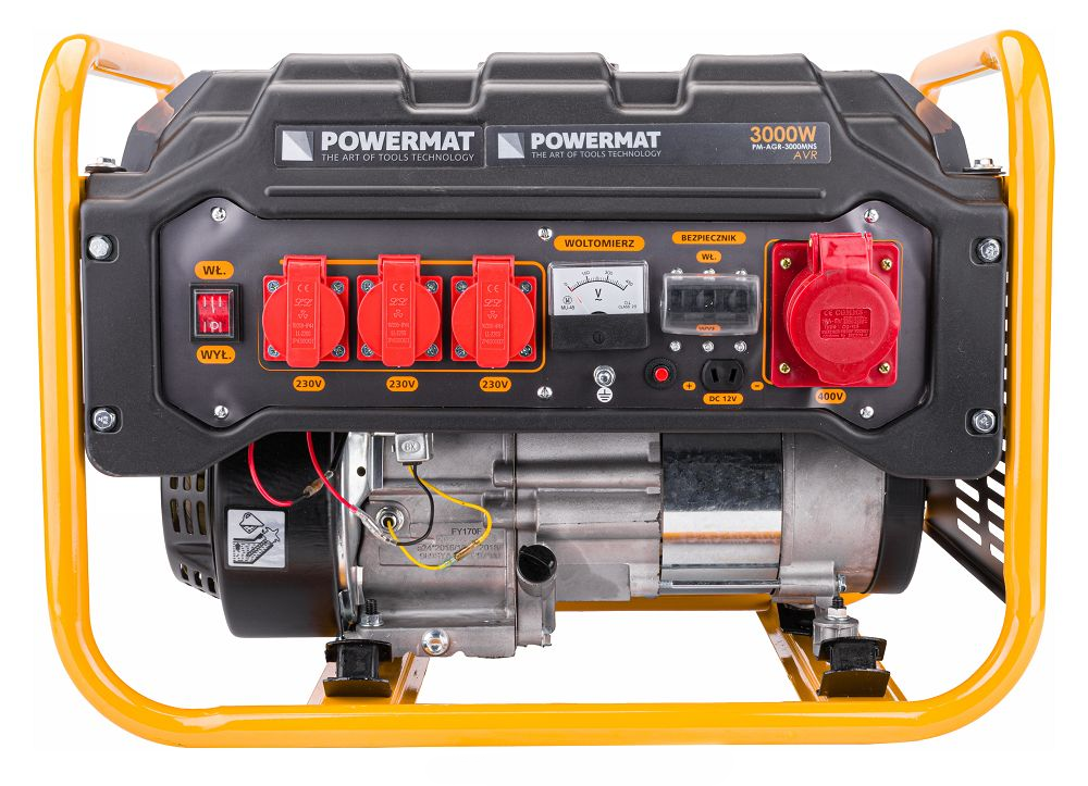 Генератор трифазний 2,8 кВт, 3 кВт, 400 В Powermat PM1194 трифазний генератор