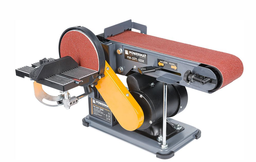 Стрічкові шліфмашини 230В, 450Вт Powermat PM0657 стрічкова шліфувальна машина
