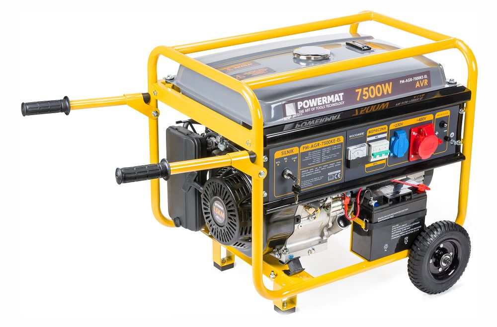 Генератор 4-тактний бензиновий 7,5 кВт Powermat PM-AGR-7500KE-EL al