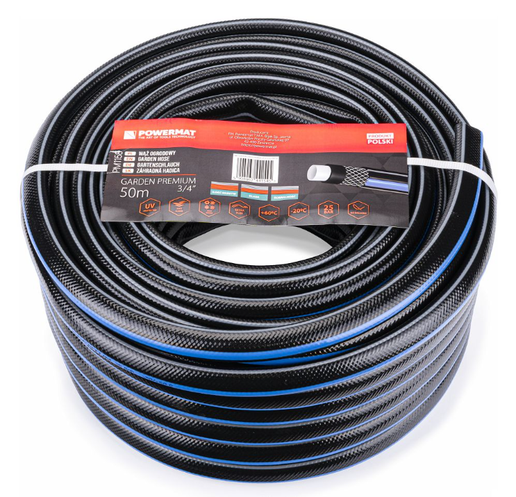 Шланг поливний 50 м, 3/4" Powermat PM1158 поливальний шланг