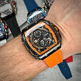 Чоловічий кварцовий годинник з хронографом Curren 8442 Black-Orange, фото 6