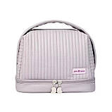 Косметичка зі штучної шкіри для приладдя для макіяжу, фіолетова, фото 2