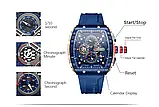 Чоловічий кварцовий годинник з хронографом Curren 8442 Blue-Gold-White, фото 7