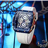 Чоловічий кварцовий годинник з хронографом Curren 8442 Blue-Gold-White, фото 3