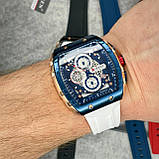 Чоловічий кварцовий годинник з хронографом Curren 8442 Blue-Gold-White, фото 6