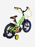 Велосипед для хлопчиків Stern Robot 14", Зелений, 95-120, фото 3