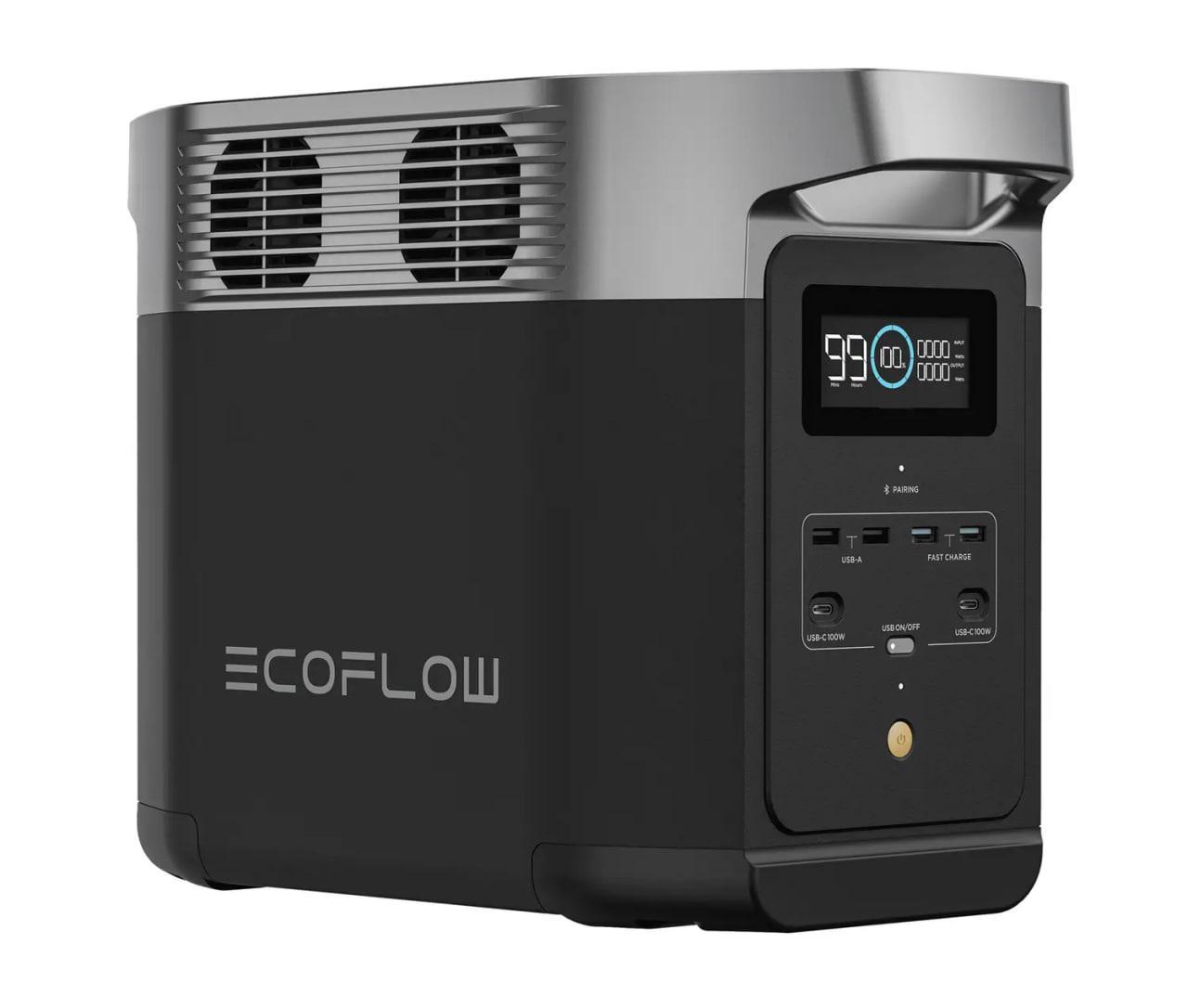 Багатофункціональна портативна Зарядна станція EcoFlow DELTA 2 1800 W 1024 Wh 1800 Ватів 1024 ватів/год