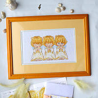 Набір для вишивання хрестиком ТМ "Повітруля" Хор янголів P1-019