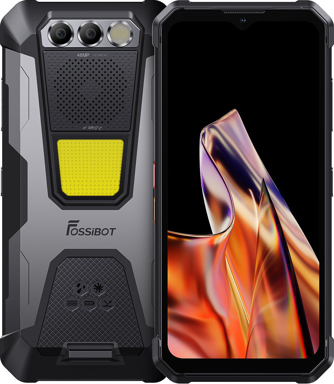 FOSSiBOT F106 Pro 8/256GB, 12000 мА·год, Потужний динамік 103 дБ, IP69K, 48 MP, Android 14, Дисплей 6.58" FHD+, фото 1