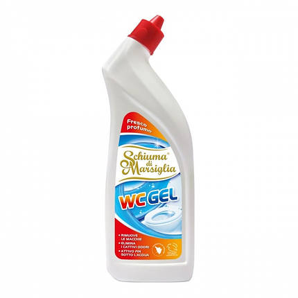 Засіб для чищення унітазу Schiuma di Marsiglia WC GEL 750 мл, фото 1