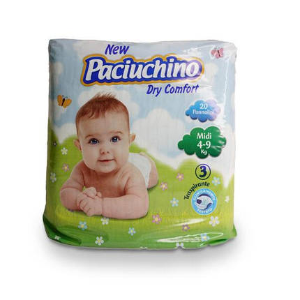 Подгузники Cardificio Italiano Paciuchino 3 M (4-9кг) 20 шт, фото 1