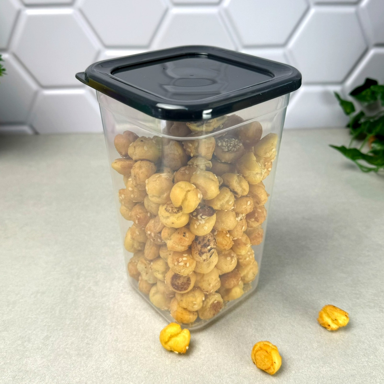 Високий пластиковий контейнер для сипучих продуктів 1.4 л Прайм