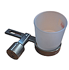 Стакан для зубних щіток підвісний, бронза, фото 3