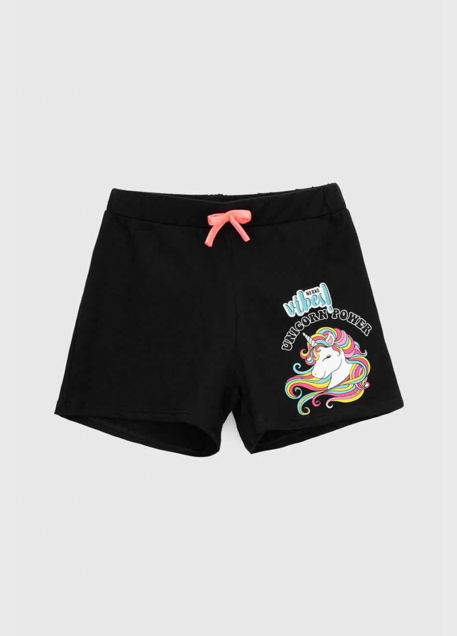 Жіночі стильні шорти із принтом unicorn, фото 1