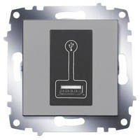 Розетка USB SO M+C алюміній Cosmo ABB