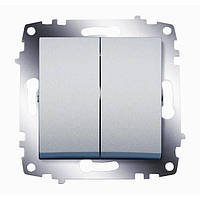 Вимикач 2-кл алюміній Cosmo ABB