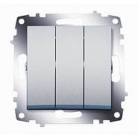 Вимикач 3-кл алюміній Cosmo ABB