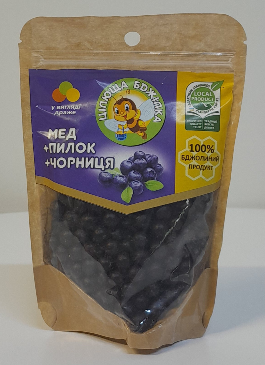 Драже "Мед, пилок і чорниця", фото 1