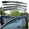 Дефлектори вікон вітровики для Honda Accord 10 седан 2017 -> (скотч) TopVisor з хромом молдингом, фото 7
