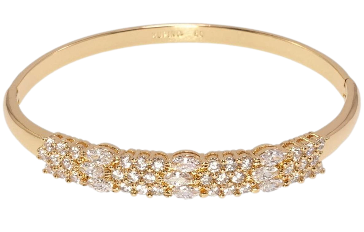 Браслет Xuping Позолота 18K "Інкрустація цирконієм" ø 6см