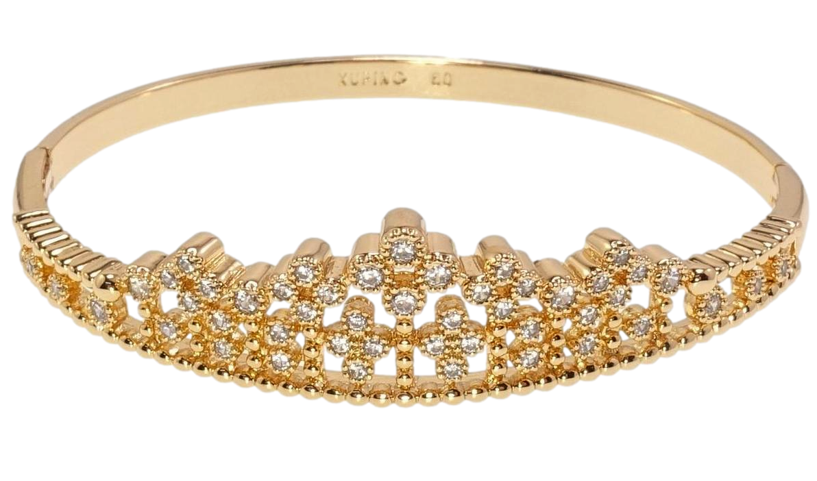 Браслет Xuping Позолота 18K "Корона" ø 6см