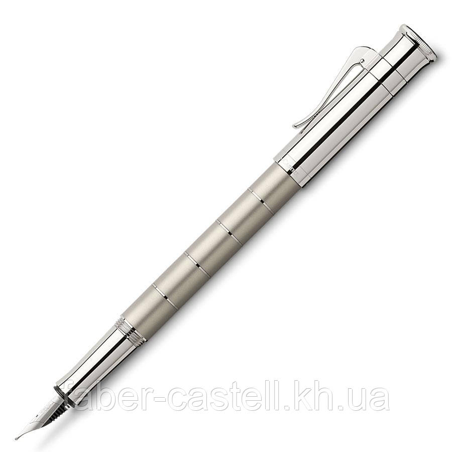 Перова ручка Graf von Faber-Castell  Anello Titanium из коллекціі Classic Anello, перо F (0,5 мм), 145641