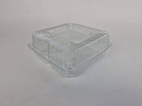 Упаковка для десертів IT-410 (V = 2500 мл) ПЕТ 210*210*83 (25 шт)