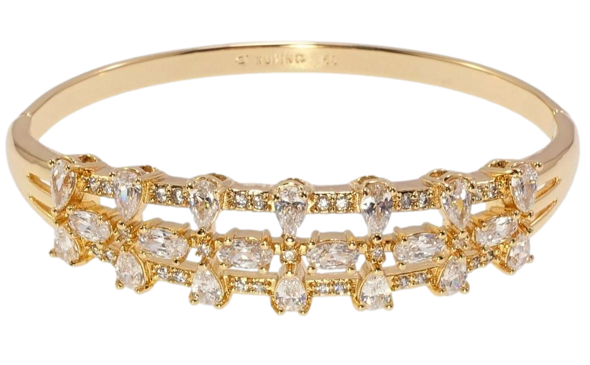 Браслет Xuping Позолота 18K "Іскристість" ø 5,7см