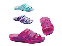 Капці пляжні дитячі Дівчинка (8 пар) арт.501 Попугай (26/27-34/35р.) ТМ ОЛИМП