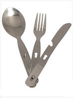 Столовий набір з 3х предметів MIL-TEC 14622700 (нержавіюча сталь)