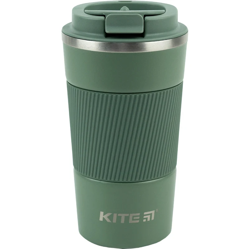 Термокружка Kite K23-458-08, 510 мл, сіро-зелена, фото 1