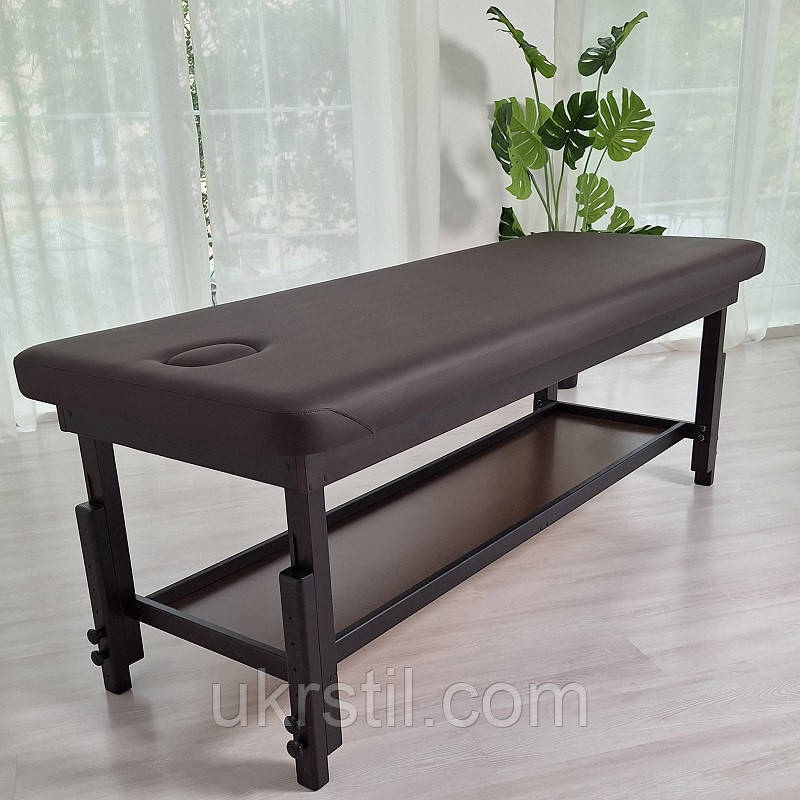 Стаціонарний масажний стіл KP-8 Brown, фото 1