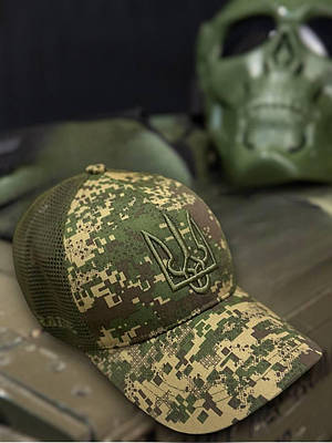 Кепка бейсболка тактична із сіткою хижак