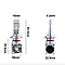 Світлодіодні LED-лампи для авто H7 12 V-24 V M3 silver 6500 K 6500L 48W активне охолодження, фото 5