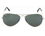 Чоловічі сонцезахисні окуляри Ray Ban aviator 3025 (003/62) Lux, фото 2