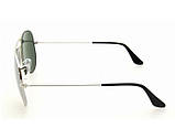 Чоловічі сонцезахисні окуляри Ray Ban aviator 3025 (003/62) Lux, фото 3