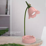 GIVELONG складний світлодіодний нічник сенсорне керування захист очей міні настільна лампа з тримачем для телефону, фото 2