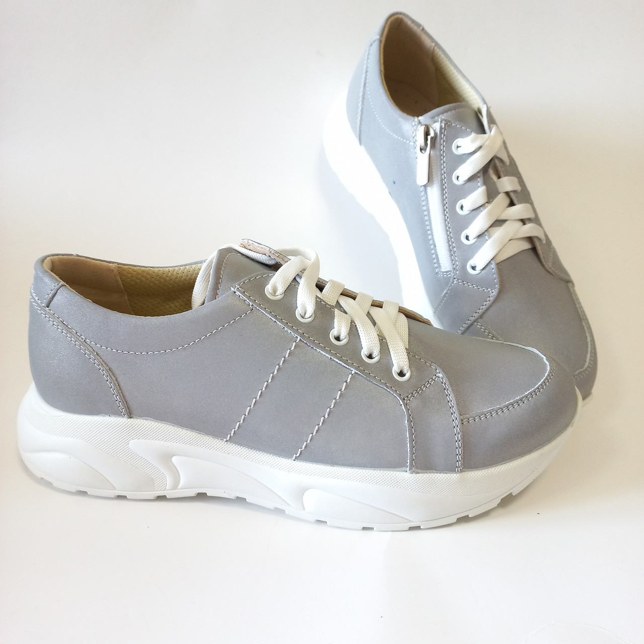 Кросівки світлі світловідбивні 612-GRL-38, фото 1