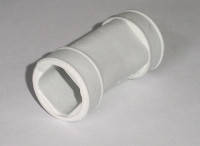 З'єднувач квадрат-квадрат для труби ПВХ 22*22 мм.