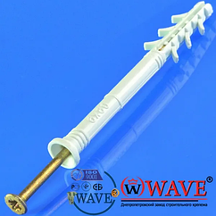 Дюбель 6х80 із шурупом "потай" 100шт/уп