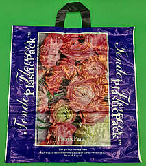 Пакет із петльовою ручкою (47*49) Троянди Наксан (25 шт.)