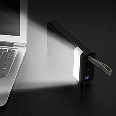 Комплект живлення повербанк для роутера Hoco LED Display J73 30000mAh + юсб шнур для вай фай роутера 9В/12В, фото 3