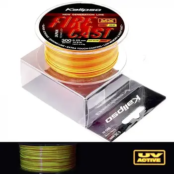 Леска Kalipso Fire Cast FYO 300m 0.35mm double color