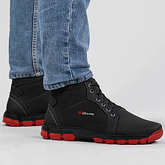 Зимові черевики чоловічі з червоною підошвою та хутром (ЛБ 21/2)