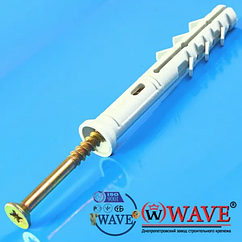 Дюбель 10х80 із шурупом "потай" 50шт/уп