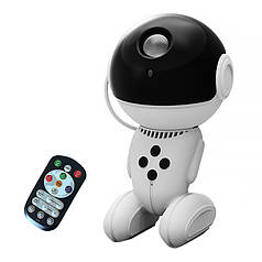 Проєктор Lesko Black Hole Galaxy Projector з таймером і обертом на 360° градусів бездротовий